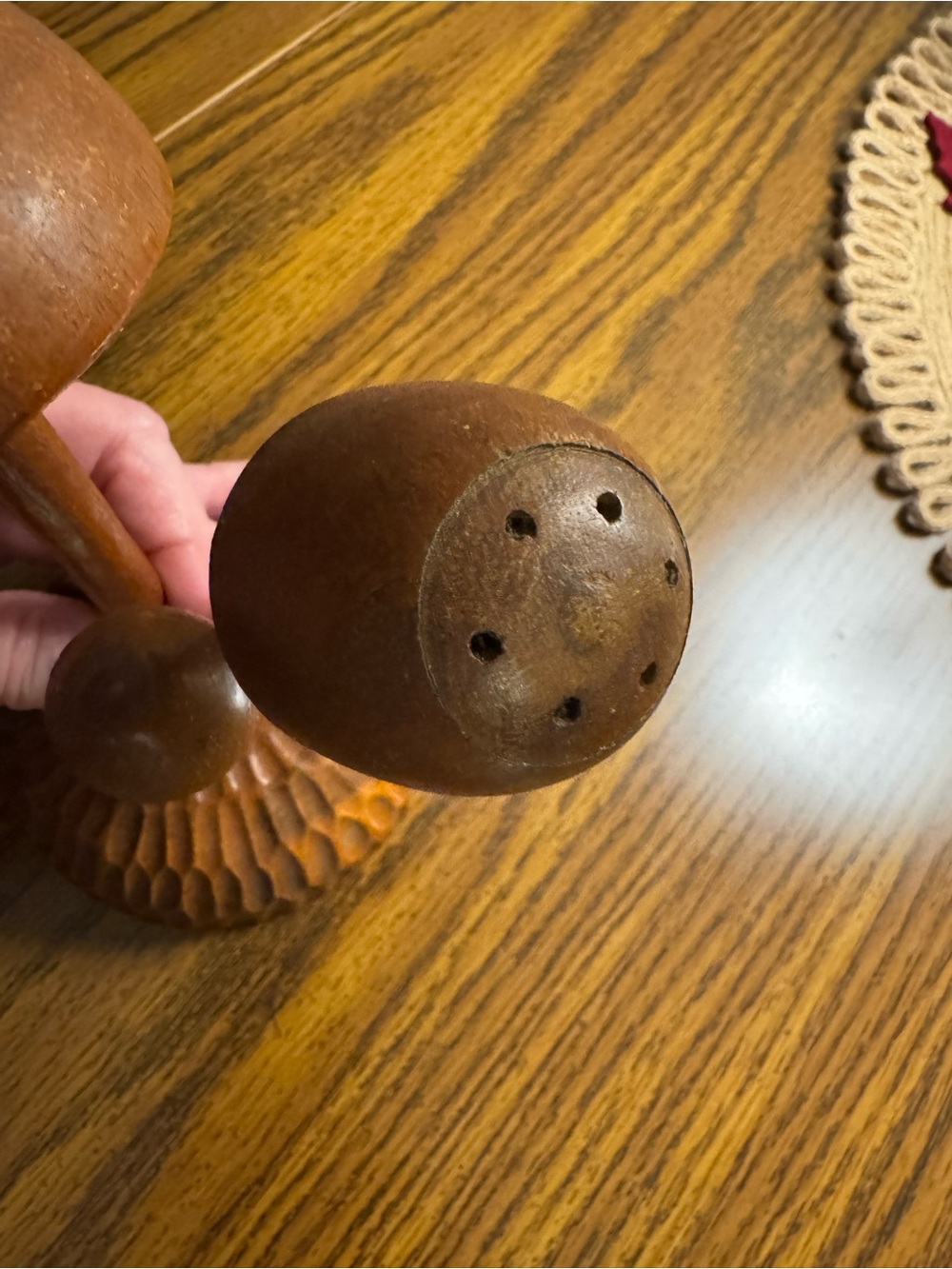 Wood Mushroom Toothpick Holder Server - Picture 11 of 15